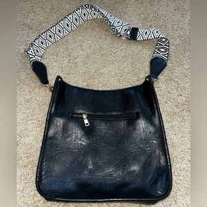 Black strap purse